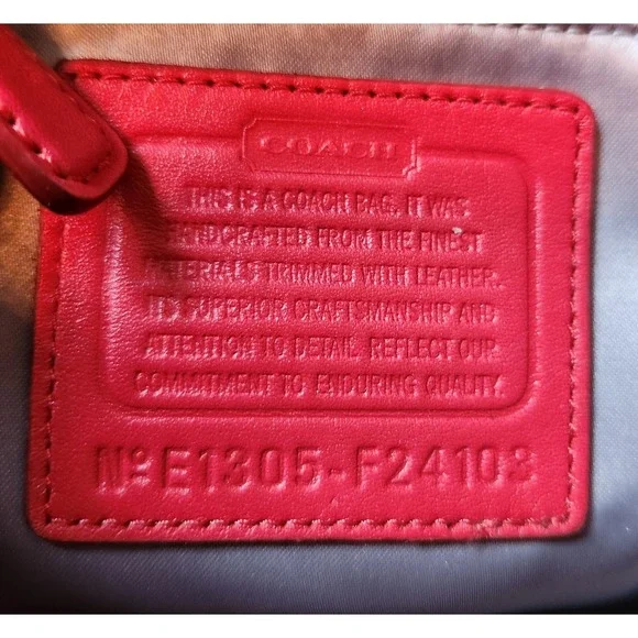 Coach Bag Ocelot Cloth + Red Leather, Animal Print, Crossbody RARE - Picture 4 of 11